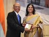 Dr. Suneela Harsoor received the Leadership Award for outstanding services and hard work  as chairperson of IAMA-CF 