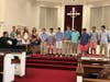 The Confirmation Class of the Presbyterian Church of Chatham Township receive Bibles