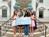 Scholarship Recipients with The Fortnightly Club of Summit's Scholarship Committee members