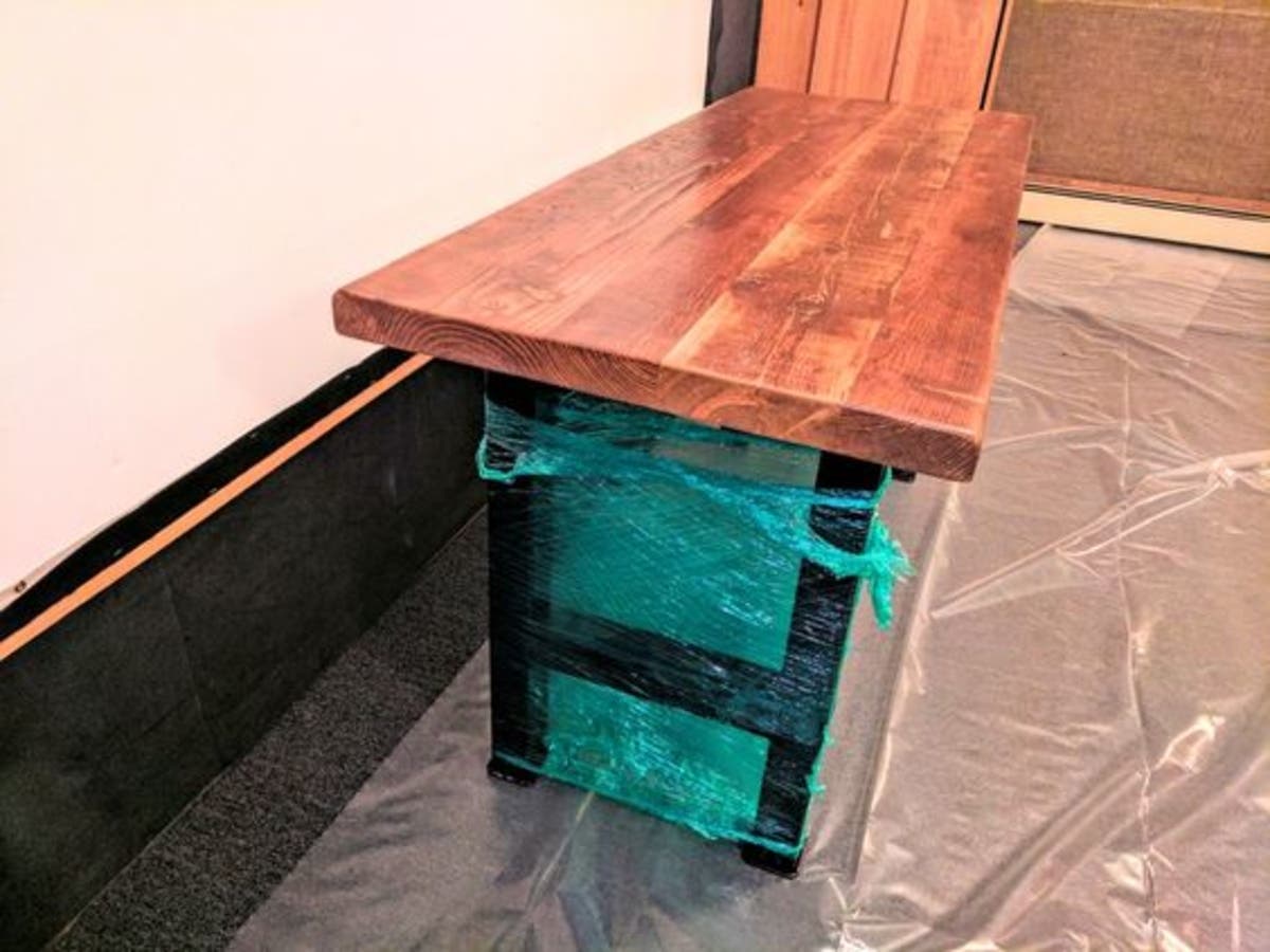 Black walnut slabs tables. custom restaurant tables ...