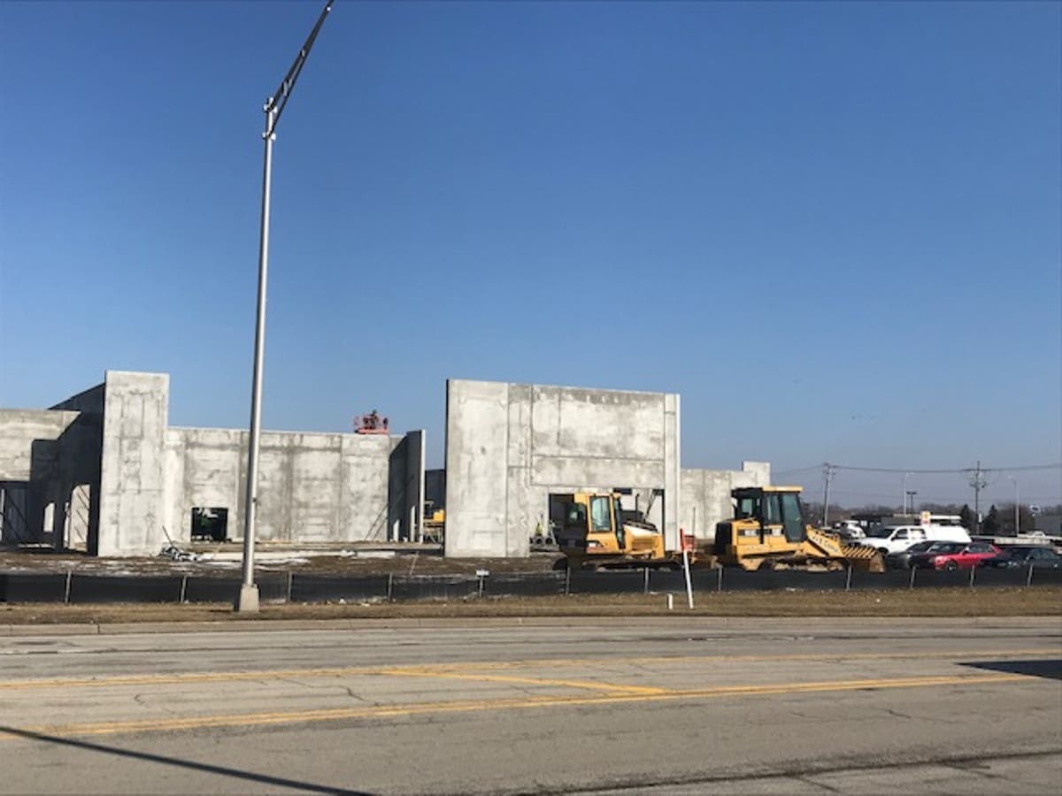 New construction at Route 59 and Caton Farm Road. 