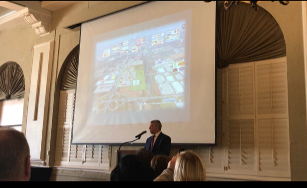 Mayor Bob O'Dekirk at Monday's State of the City address.