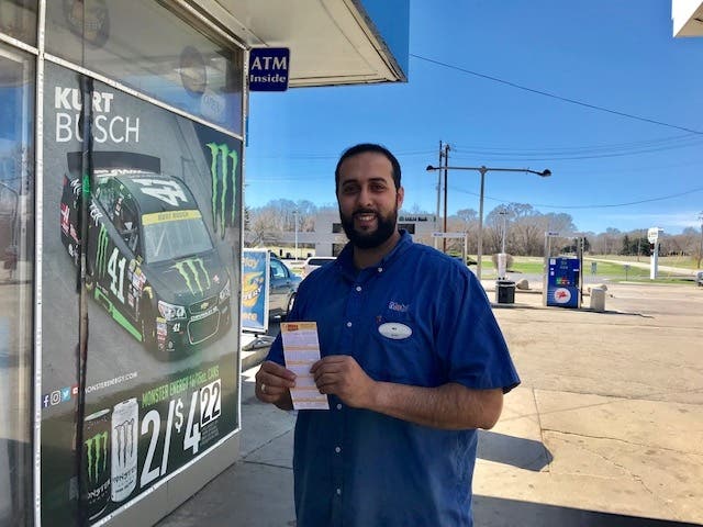 Joliet Mobil owner Mohammed Fahmi sold last Friday's $2 million Mega Millions lottery ticket.