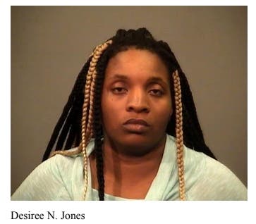 Desiree Jones was arrested by Joliet Police during the early morning hours of Saturday, April 20. 
