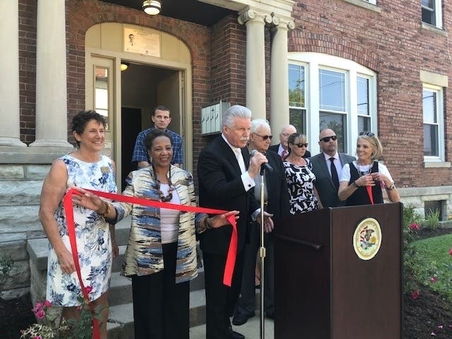 Will County State's Attorney Jim Glasgow celebrated the opening of the Connor Kelly transition house in Joliet. 