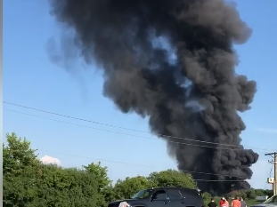 Scott Slocum of WJOL captured this photo of the warehouse fire that occurred near New Lenox and Joliet. 