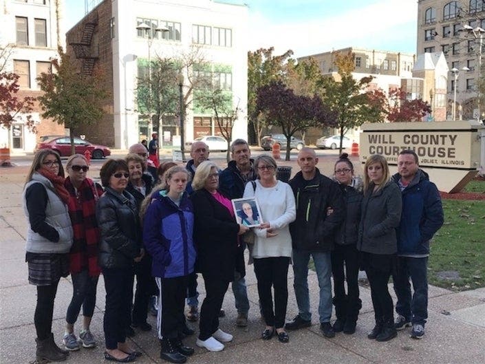 Tricia Hoyt's mother, front row purple shirt, told Patch in 2017, "I miss her terribly and life is never going to be the same."