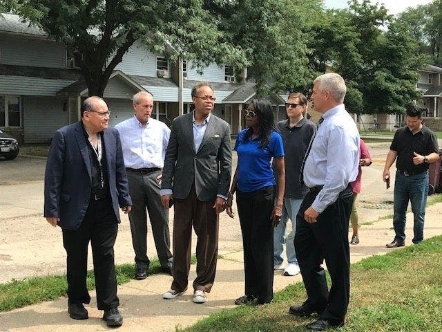 Bettye Gavin used to be aligned with Joliet Mayor Bob O'Dekirk, at right, but that's not been the case in 2019. 
