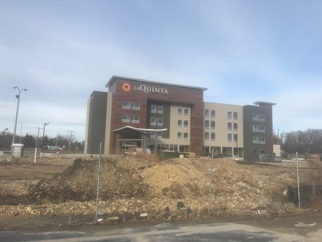 The Shorewood LaQuinta hotel is finally nearing the home stretch of construction. It's been a slow project.