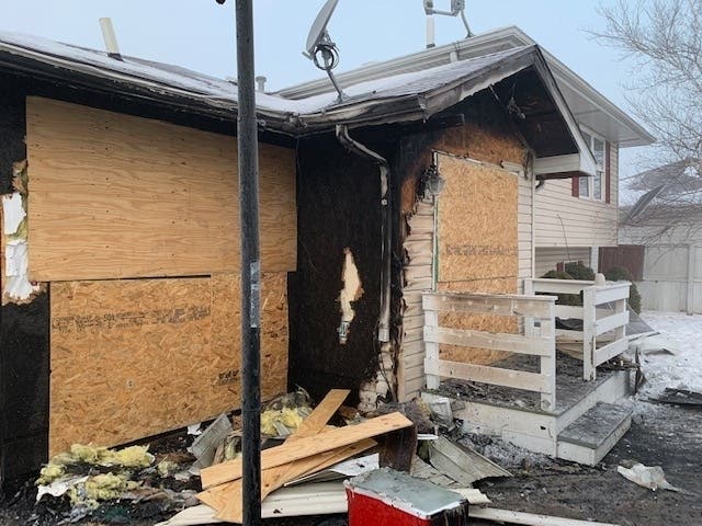 Joliet Firefighters battled a house fire in the Mayfair subdivision on Saturday night.