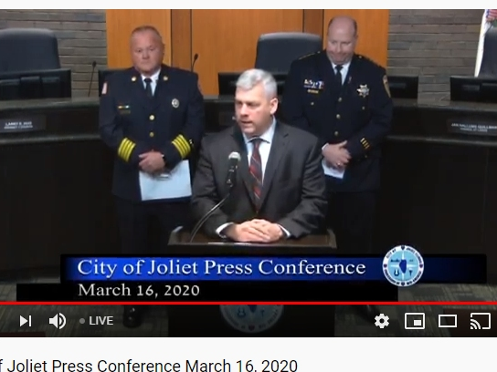 Mayor Bob O'Dekirk talks about Joliet's response to the new coronavirus and how the city is taking measures to limit its spread. 