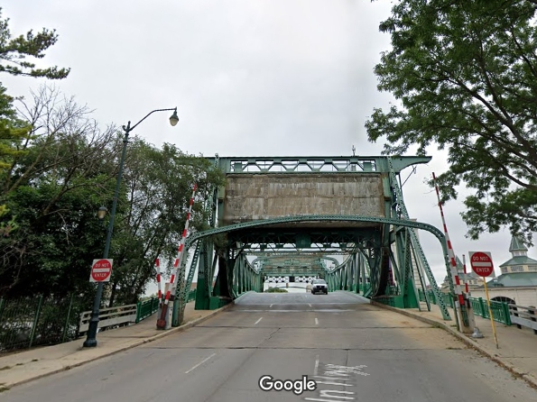 A woman in her 70s crashed into the upright Cass Street Bridge on Thursday afternoon. 