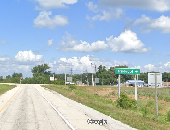 A Braidwood man died in a fire Wednesday afternoon, authorities announced.