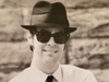Dan Aykroyd as “Elwood Blues” at the Old Joliet Prison.