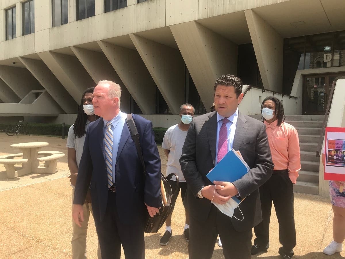 Chicago lawyers Lawrence O'Reilly and Michael Baker told reporters they were extremely pleased with Thursday's developments at the Will County Courthouse.