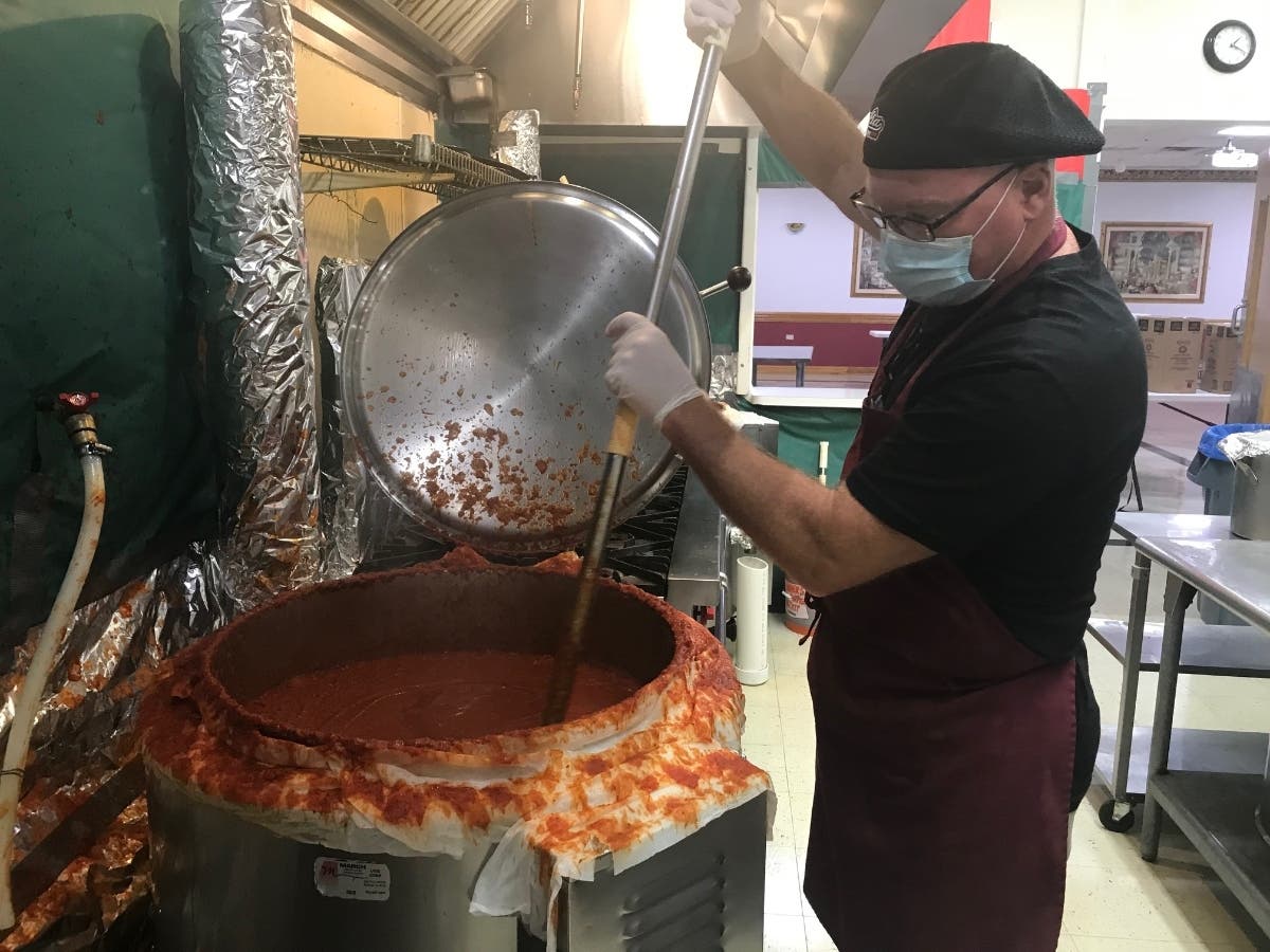 About 60 volunteers will help pull off Wednesday and Thursday's takeout spaghetti dinners. 