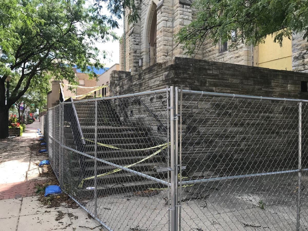 Last November's building assessment revealed that the vacant church remains in stable condition, although limited maintenance and upkeep has led to widespread deterioration.
