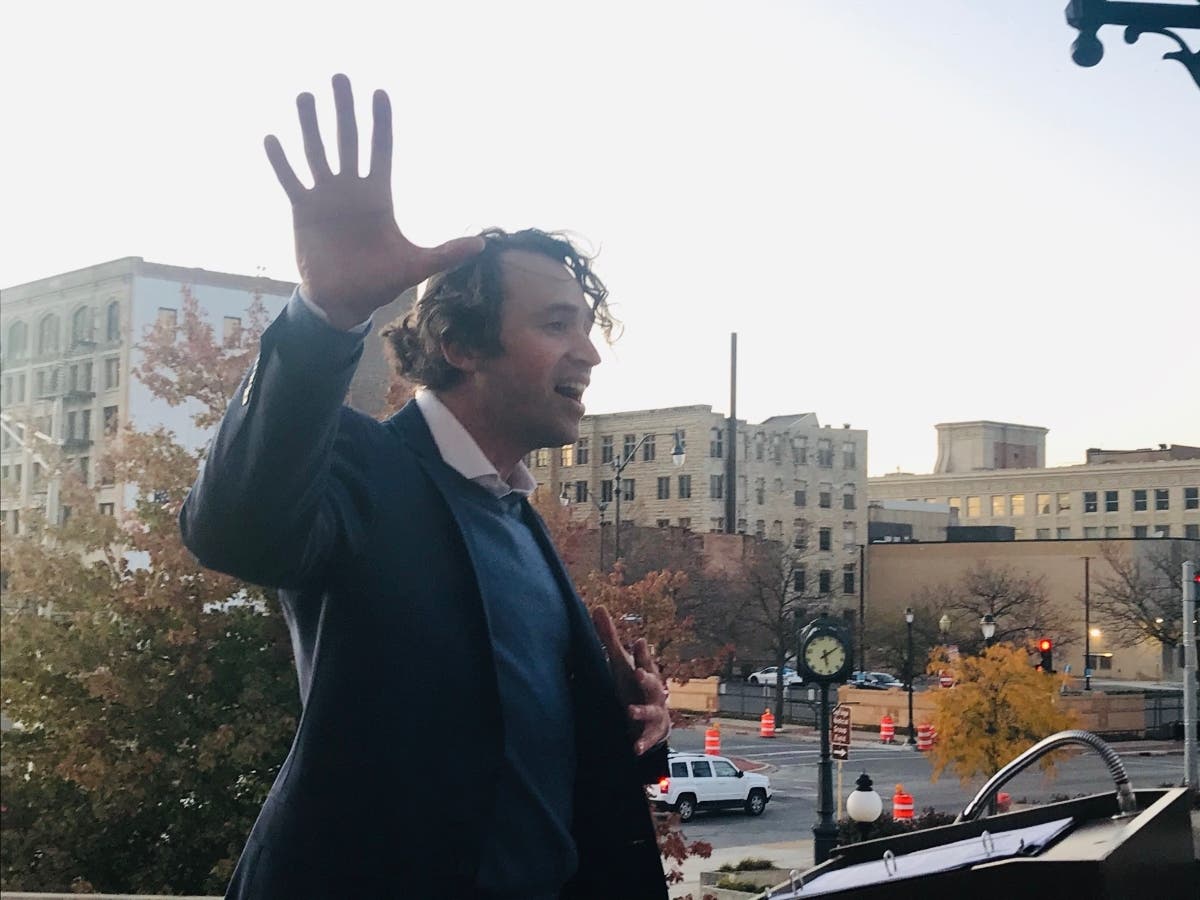 Hudson Hollister and his campaign team hope to excite Joliet's young adults to vote in the April 6 election. Right now, nobody on the Joliet City Council is younger than 50.