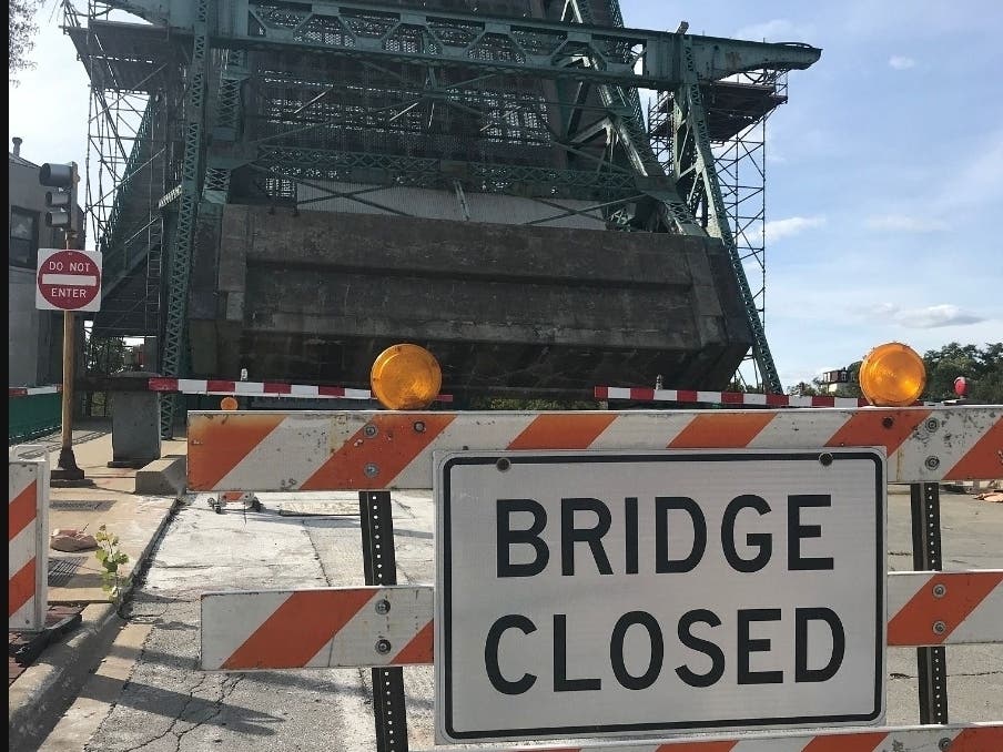 The Jefferson Street Bridge is one of six movable bridges in Joliet that was built around the 1930s.