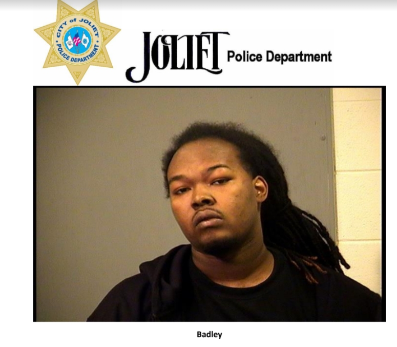 Kaiyah Badley, 21, was charged with aggravated unlawful use of a weapon. He was the only one of the four who didn't try to outrun Joliet police, reports show. 