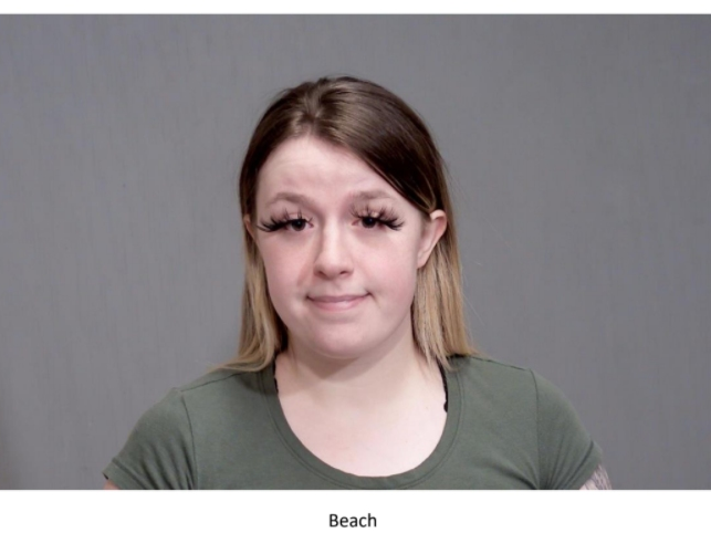 Rockdale resident Maria Beach had a stolen, loaded gun in her possession during Sunday's traffic stop on Collins Street, police say. 