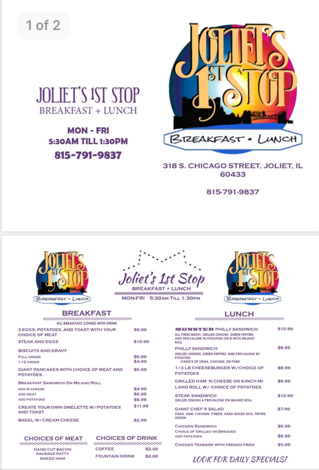 Joliet's 1st Stop Aims To Be Destination Restaurant | Joliet, IL Patch