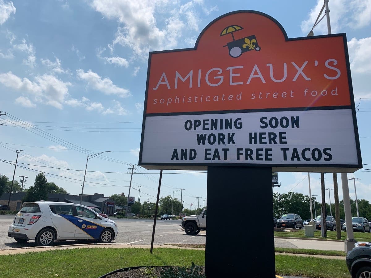 Amigeaux's Sophisticated Street Food has opened at the former Arby's at 2307 West Jefferson Street. It features a dining room and a drive-thru lane. 