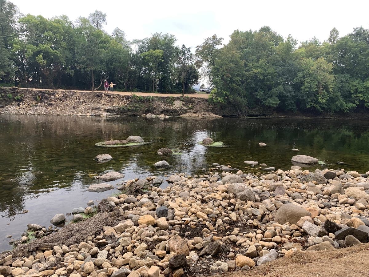 A view of Hammel Woods on Friday morning without the dangerous dam. Three people had drowned there in recent years. 