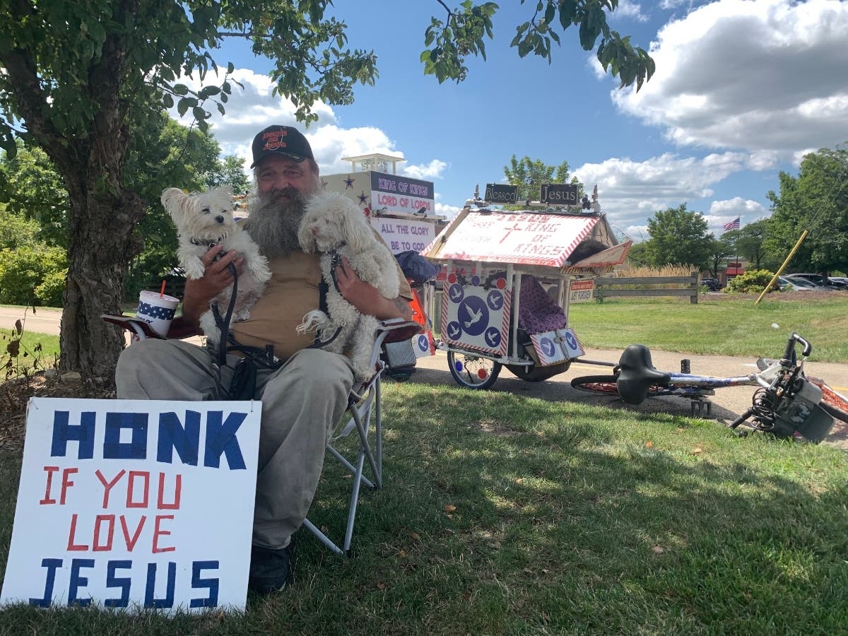Steve Sherwood is no longer spending his days sitting on the metal benches in front of the Walmart Supercenter on Joliet's West Jefferson Street. 