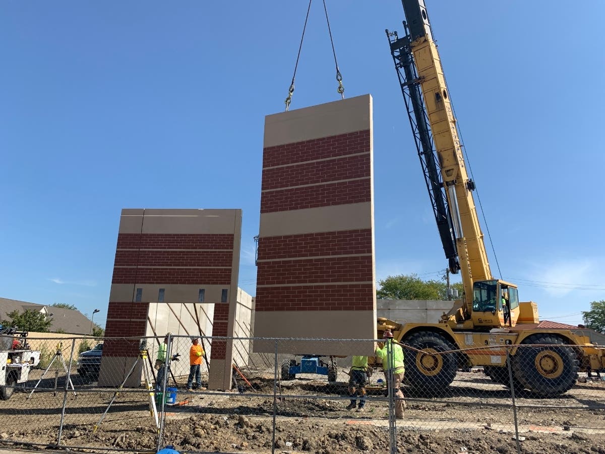 On Friday, building contractors were busy erecting the walls for the new Basinger's Pharmacy and liquor store at the site of the now-demolished Senor Tequila in Joliet. 