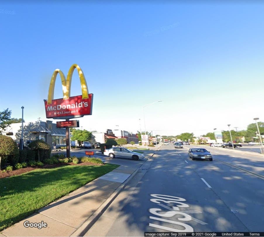 Several Joliet officers were sent to the McDonald's on Cass Street after a fight broke out on Sunday night. 