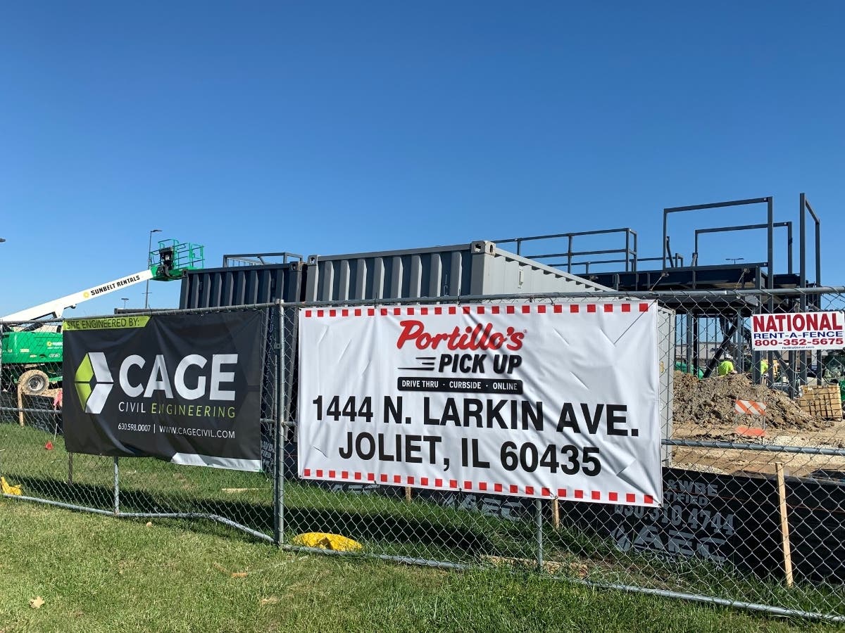 Joliet's new Portillo's Pickup restaurant on Larkin Avenue could have its grand opening in early February. 