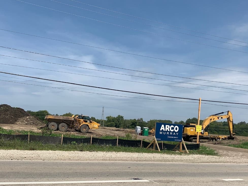 A new truck terminal is being built in Joliet along Route 6, between Rockdale and Channahon. 