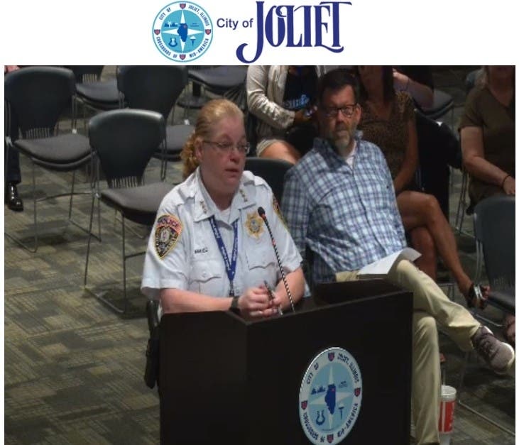 Dawn Malec was removed as the Joliet police chief during the first week of October. She's now been placed on administrative duties in the city clerk's office. 