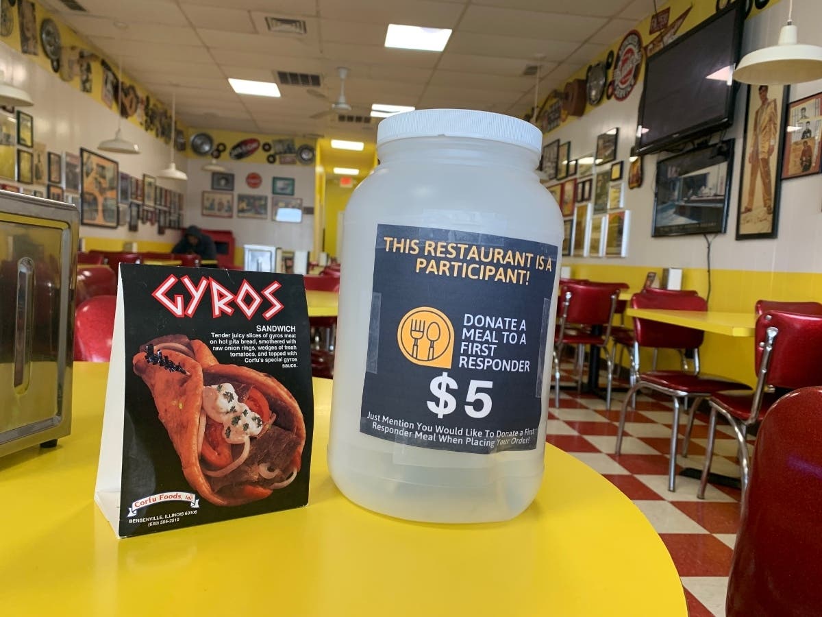 Jody's customers can walk inside and put money into the plastic jar, or they can make a donation by credit card. Jody's is at 326 Republic Ave. in Joliet near St. Joe's hospital. 