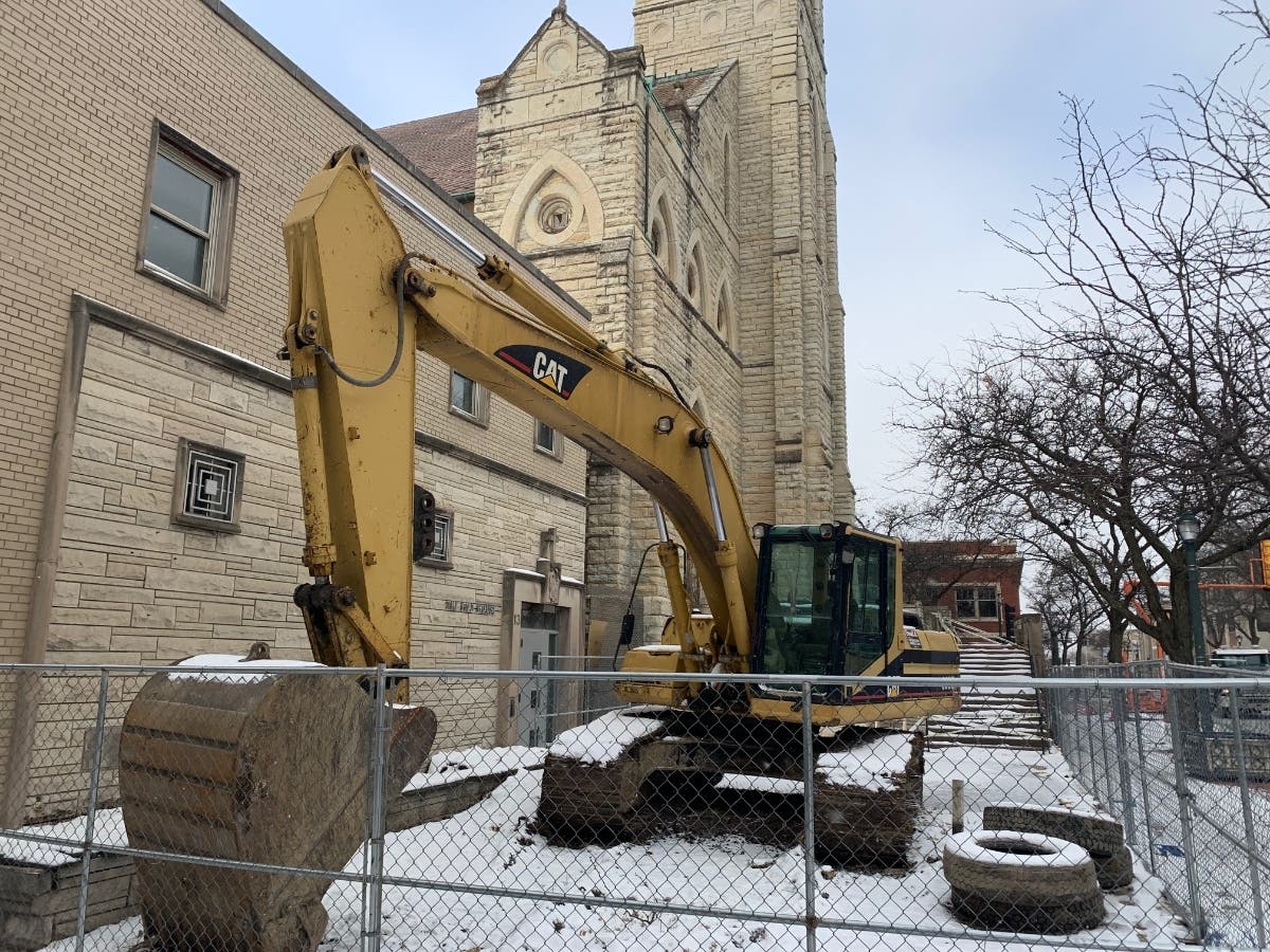 The Fiat House, which served as the rectory for the Catholic priests at St. Mary's Carmelite, will be torn down in the coming days by Gould Demolition. 