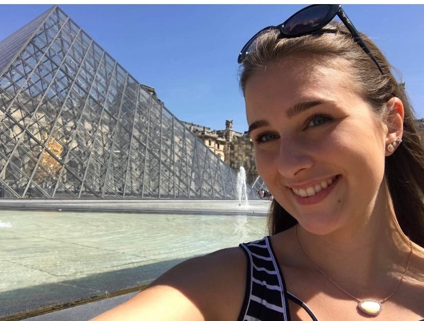 Holly Mathews went on a trip to Paris in 2019 with her grandfather. 