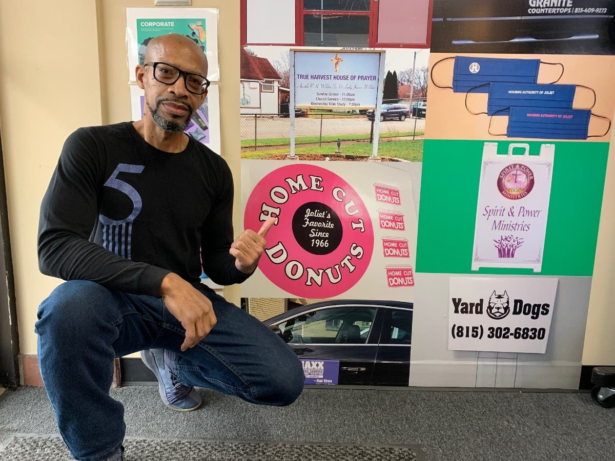 Ezra Tillman is CEO and creative director for his Joliet sign and apparel company called Top 5 Percent. With business growing, he moved to 121 Springfield Ave. in October 2020. 