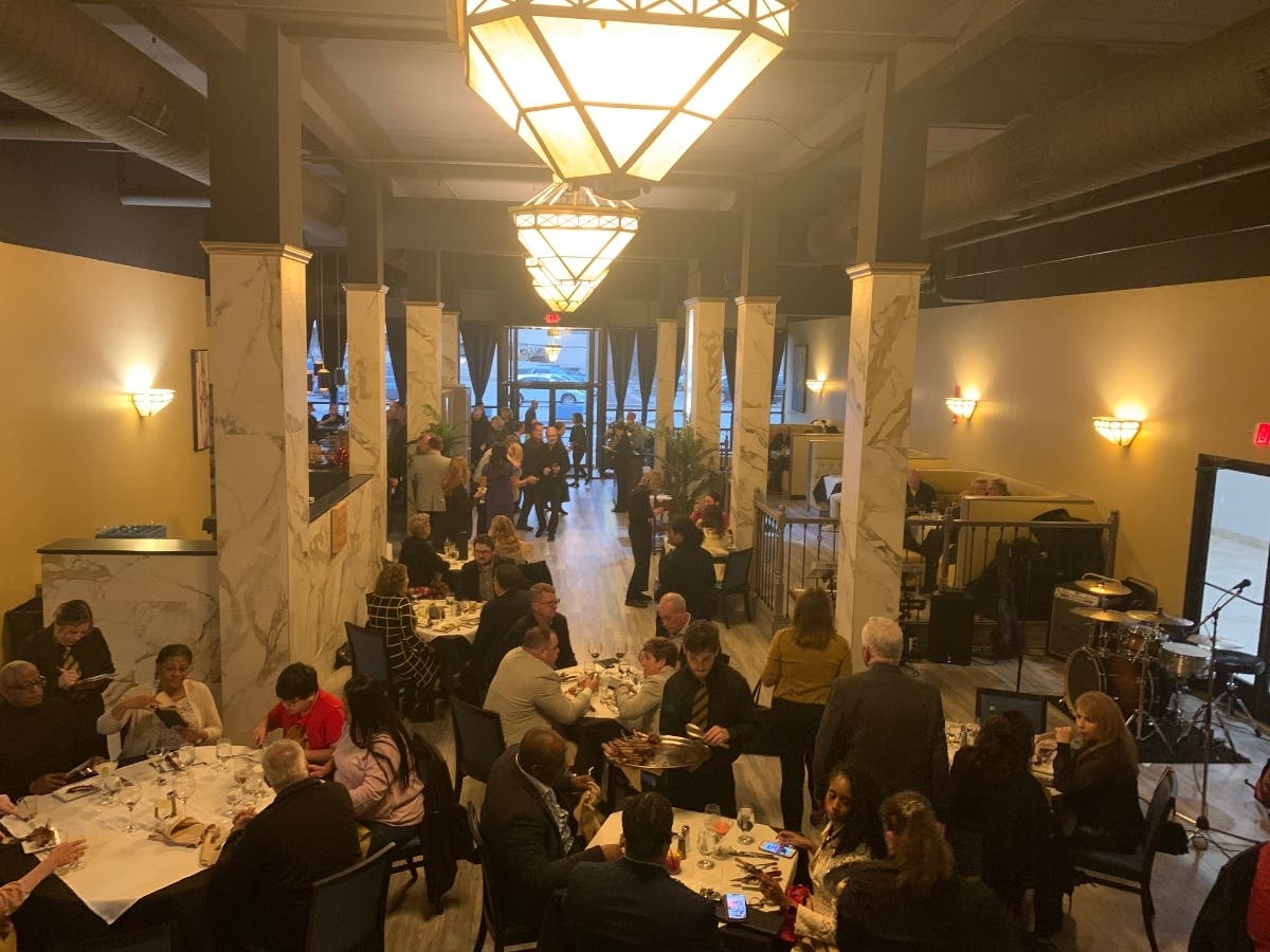 "It's a great turnout, the food was phenomenal, a beautiful restaurant," remarked Garland Mays.  "I don't think that chef doing their cooking makes anything that isn't great."
