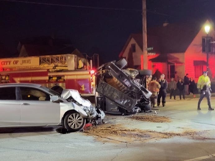 Jackson Street and Youngs Avenue on Saturday around 10 p.m. on Joliet's east side. 