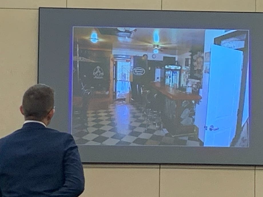 Assistant Will County State's Attorney Dan Egan publishes a trial exhibit showing the inside of the Joliet Outlaws Clubhouse where Katie Kearns died. 