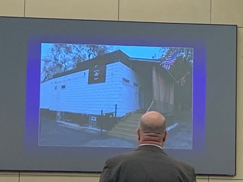 Criminal defense attorney Chuck Bretz said Jeremy Boshears did not fatally shoot Katie Kearns, 24, inside the Joliet Outlaws clubhouse in November 2017.