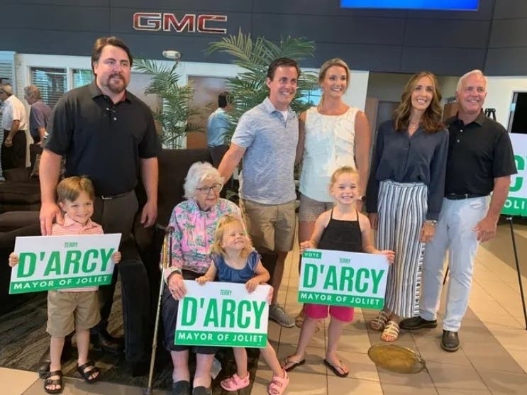Since announcing plans to run for Joliet mayor June 15, Terry D'Arcy has raised more than $150,000 for his election, hoping to defeat two-term Mayor Bob O'Dekirk.