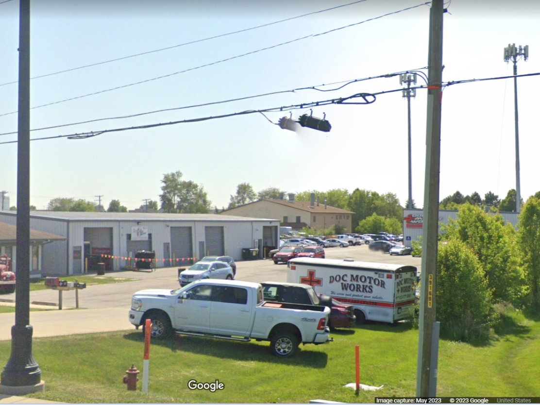The Doc Motor Works business along Route 59 sustained hundreds of thousands of dollars in damage during Friday's fire. The emergency was reported at 4:40 p.m. 