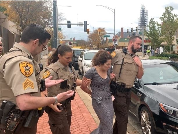 Joliet Patch witnessed the arrest of Bolingbrook 27-year-old Alissia Huet, who remains at the Will County Jail following her alleged Will County Courthouse meltdown on Thursday. 