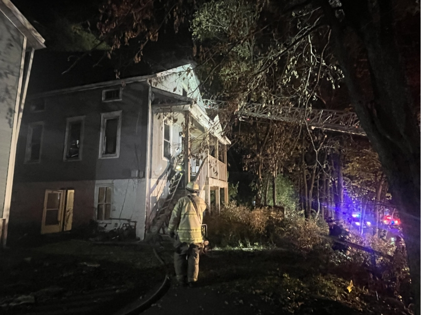 Saturday night's fire at 513 North Bluff Street in Joliet along the Des Plaines River canal banks was declared until control at 11:23 p.m. 