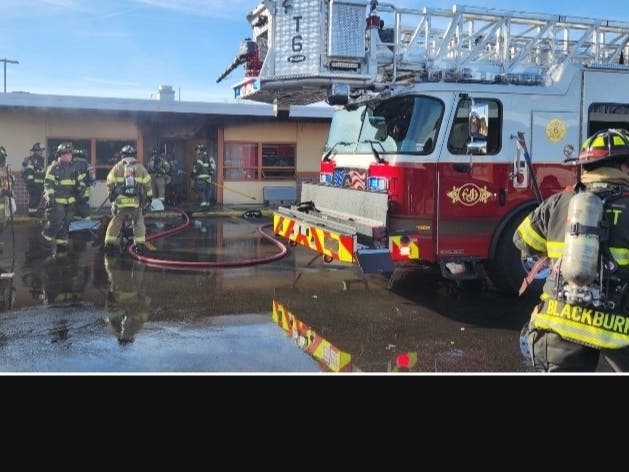 Monday morning's fire broke out around 9 a.m. at the Fenton Motel on West Jefferson Street. 