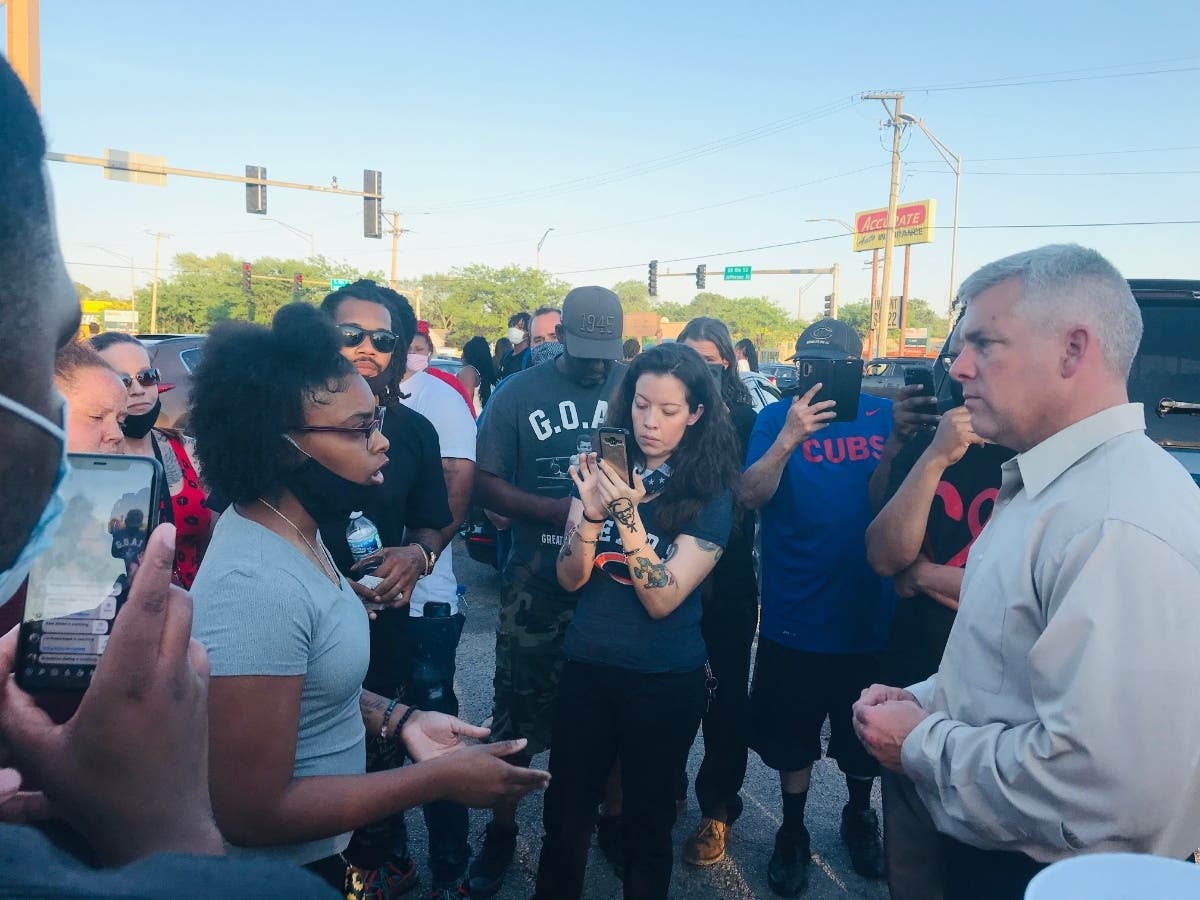 In the summer of 2020, Joliet Mayor Bob O'Dekirk attended a Black Lives Matter demonstration, following the murder of George Floyd, at the Joliet White Castle property.