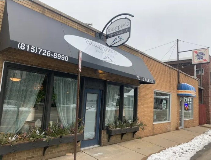 In January 2024, at the site of the former Thayer Brothers Deli, Meg Gillespie opened her new sit-down restaurant, Magpie's Joy of Eating, at 753 1/2 Ruby Street.