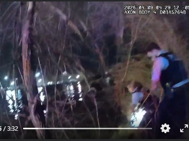 Joliet police were able to save a man from the Des Plaines River early Thursday.